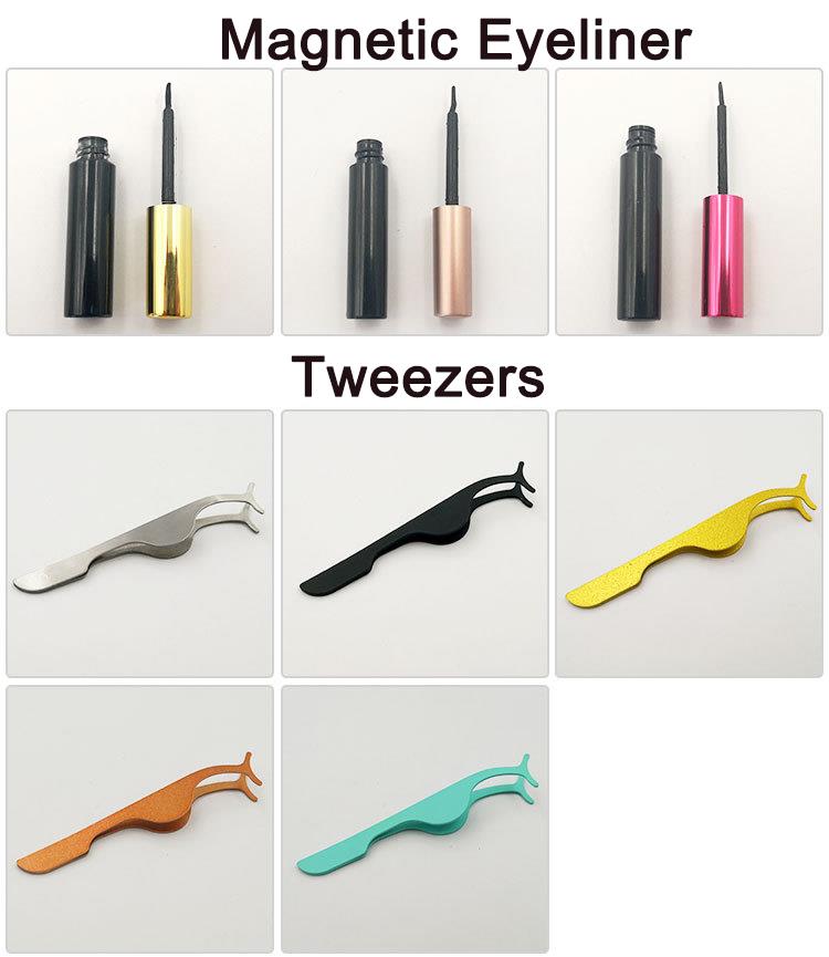 3 Pairs Magnetic Eyelashes and Eyeliner (2)