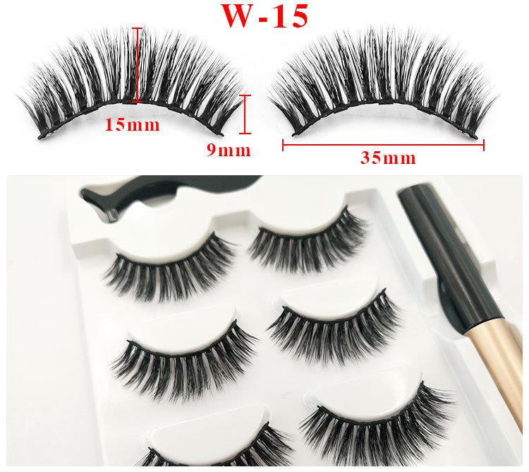 3 Pairs Magnetic Eyelashes and Eyeliner (4)